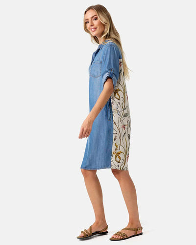 CATNOIR Kleid mit Backprint Jeans myMEID