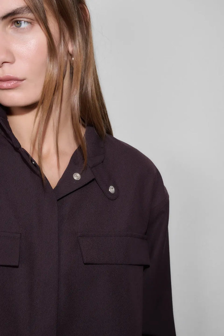 CPH Overshirt 1 Wool Burgundy CPH Overshirt 1 Wool Burgundy