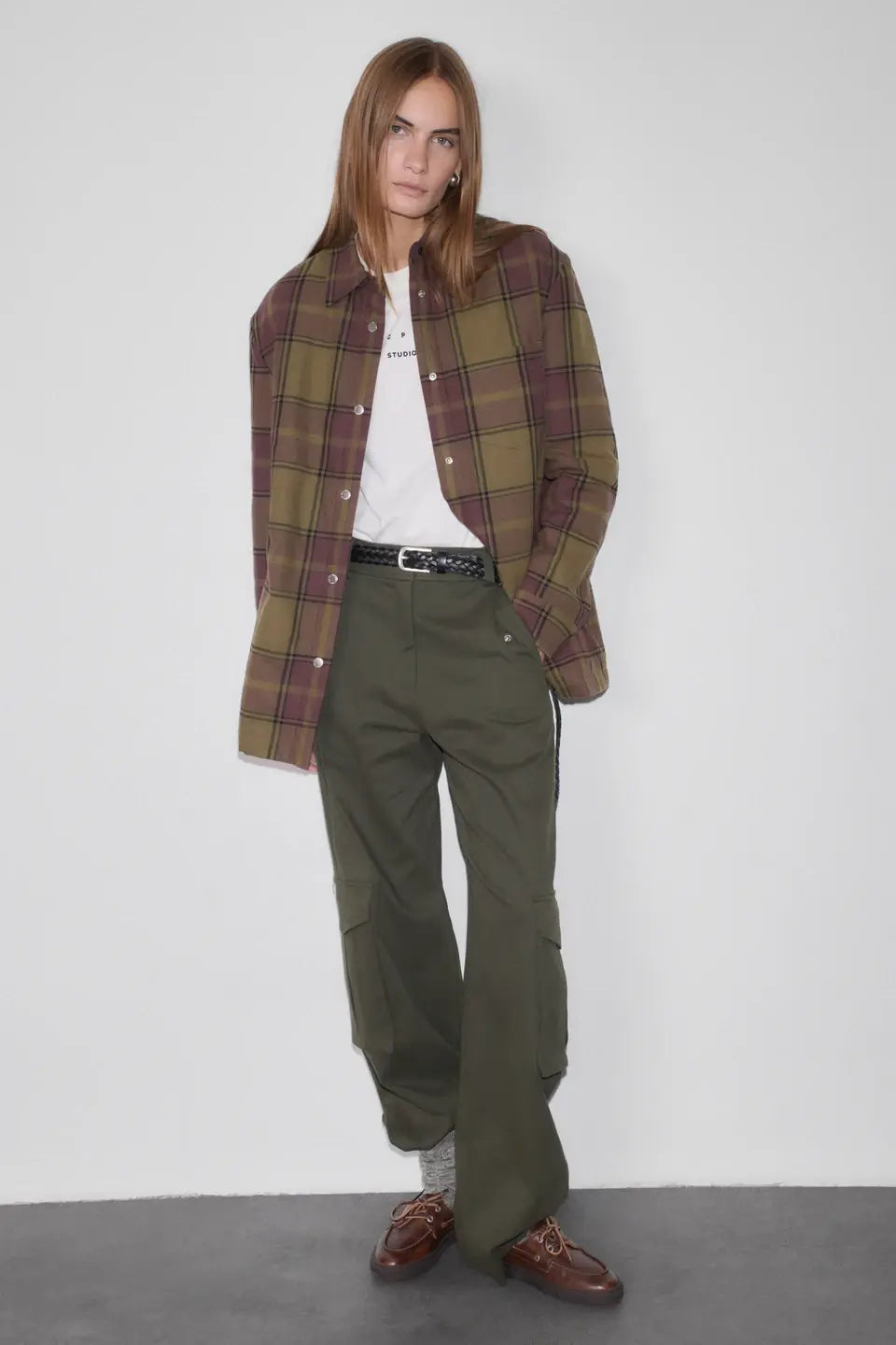 CPH Padded Overshirt 1 Olive/Burgundy Karo CPH Padded Overshirt 1 Olive/Burgundy Karo