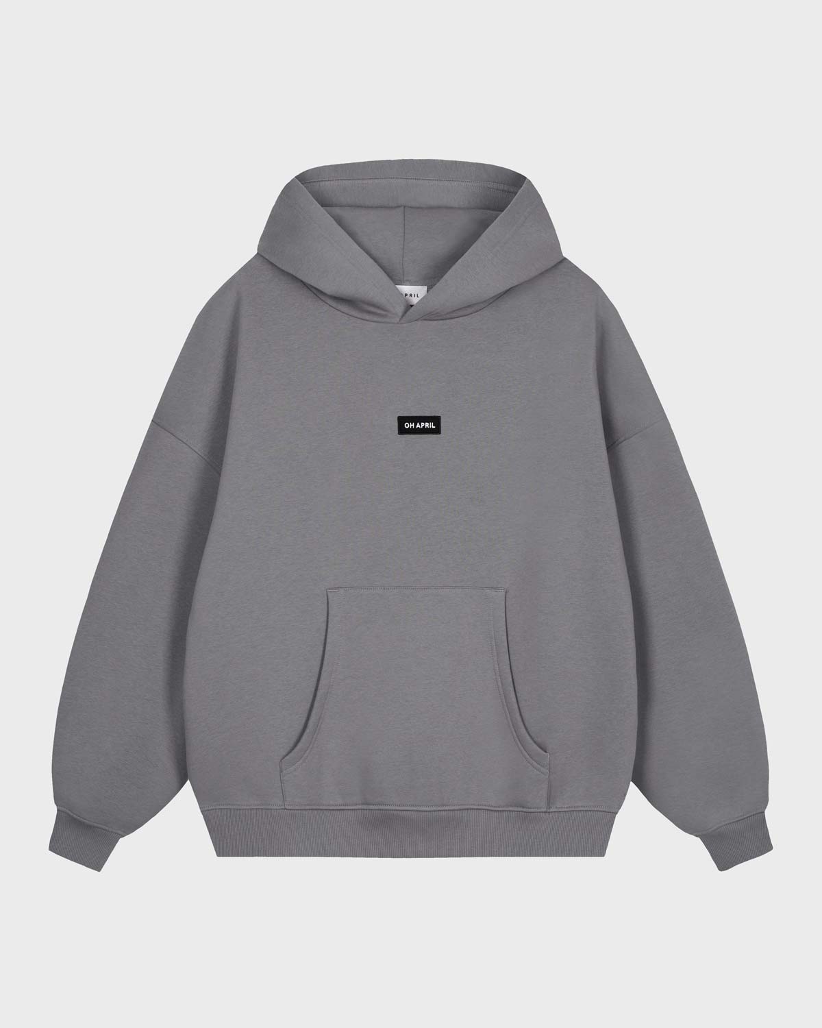 OH APRIL Pullover Boyfriend Hoodie Dark Grey myMEID