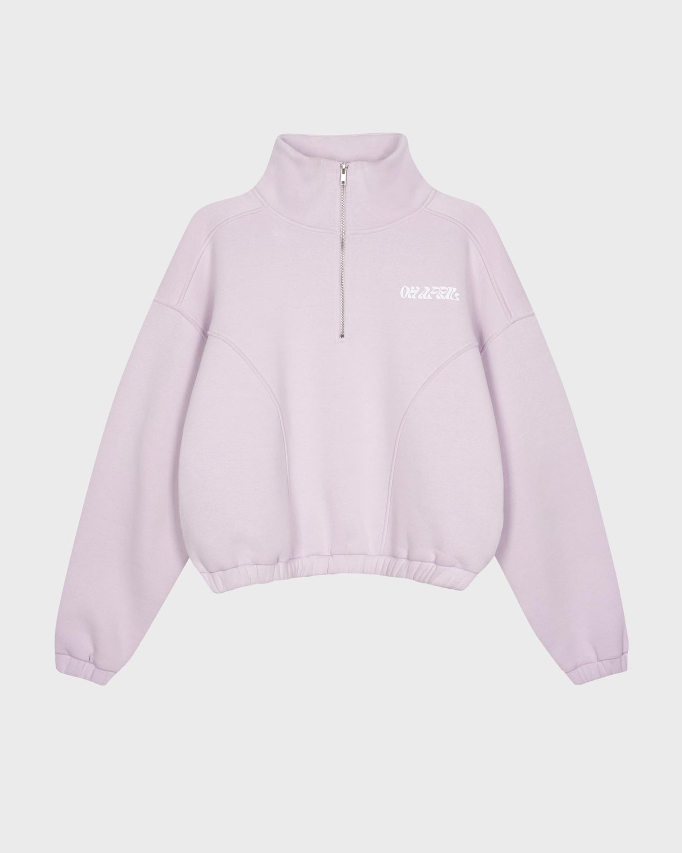 OH APRIL Evie Zipper Sweater Lilac myMEID