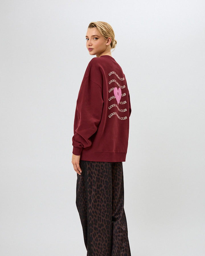 OV Sweater Good Karma Wave Merlot OV Sweater Good Karma Wave Merlot