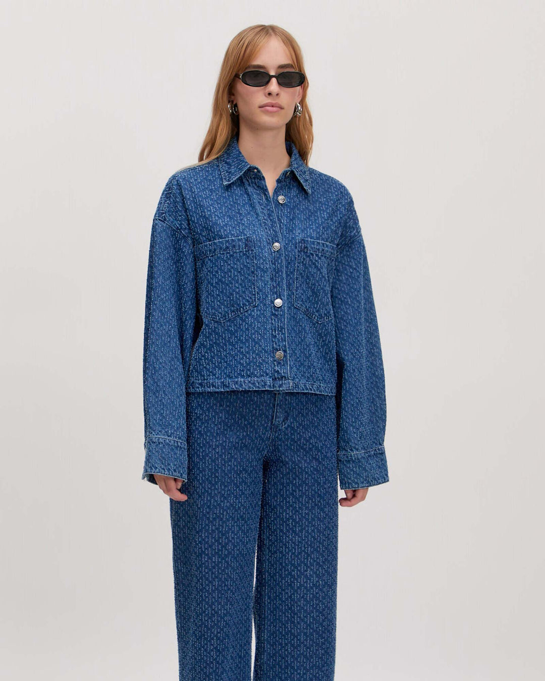 Tahua Denim Blouse Light Blue Tweed Tahua Denim Blouse Light Blue Tweed