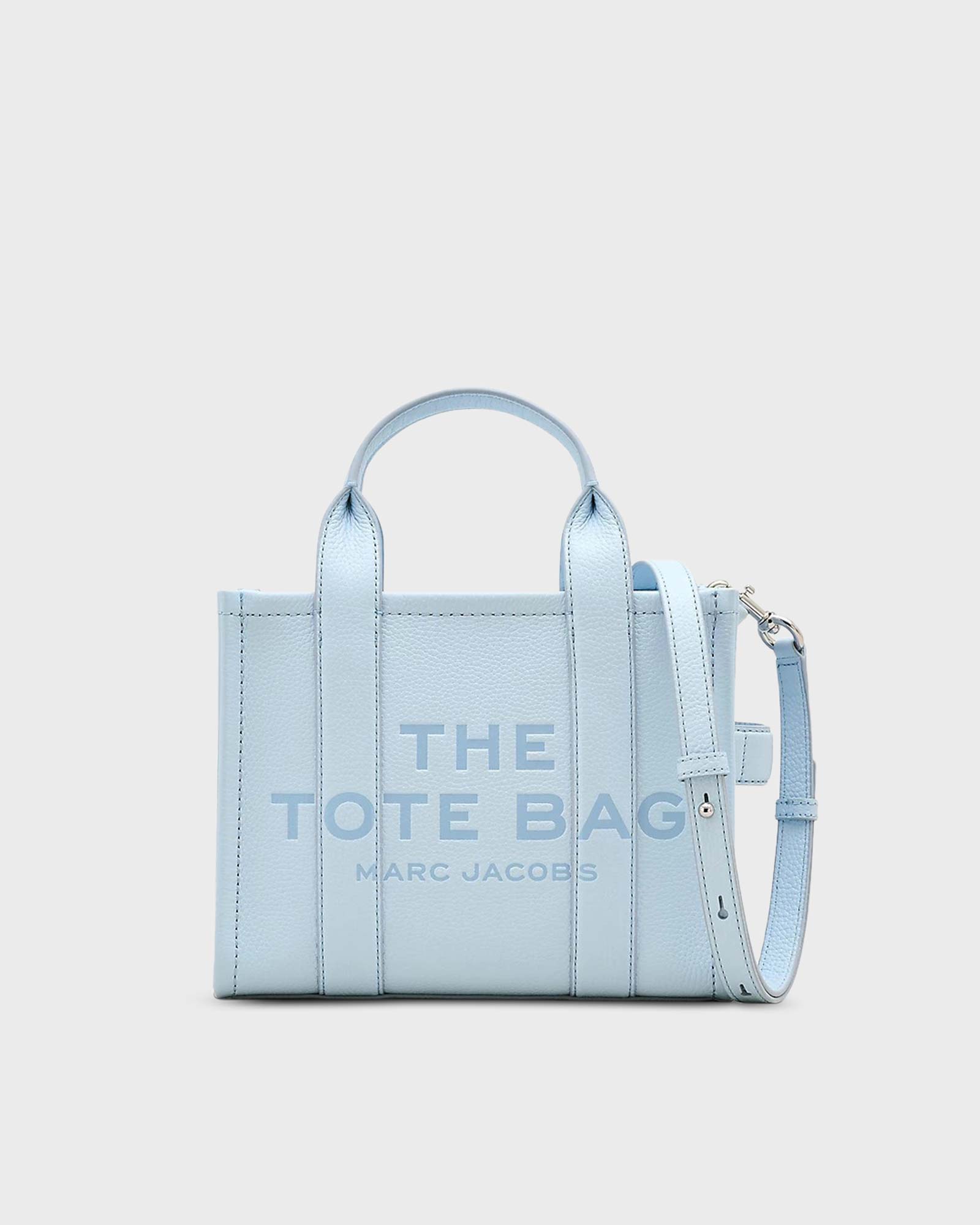 The Leather Small Tote Bag Cloud Blue