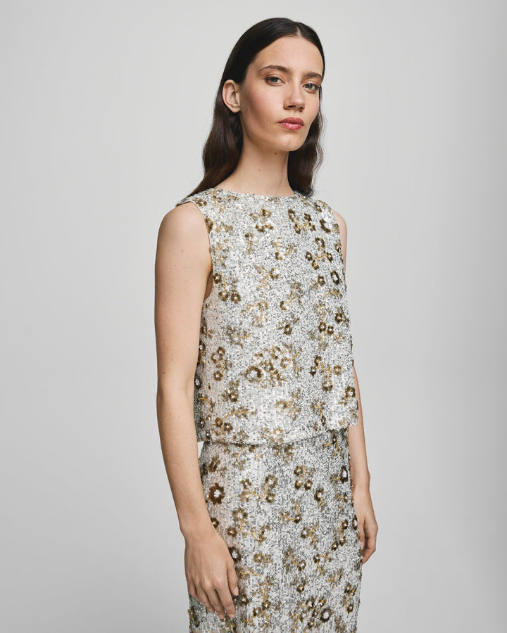 MSCHMagnolia Top Silver/Coco MSCHMagnolia Top Silver/Coco