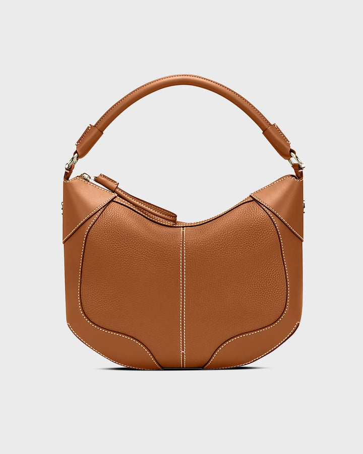Ambra L Beuteltasche Cognac
