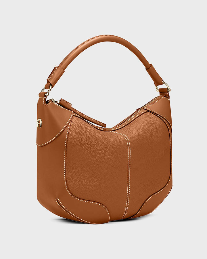 Ambra L Beuteltasche Cognac