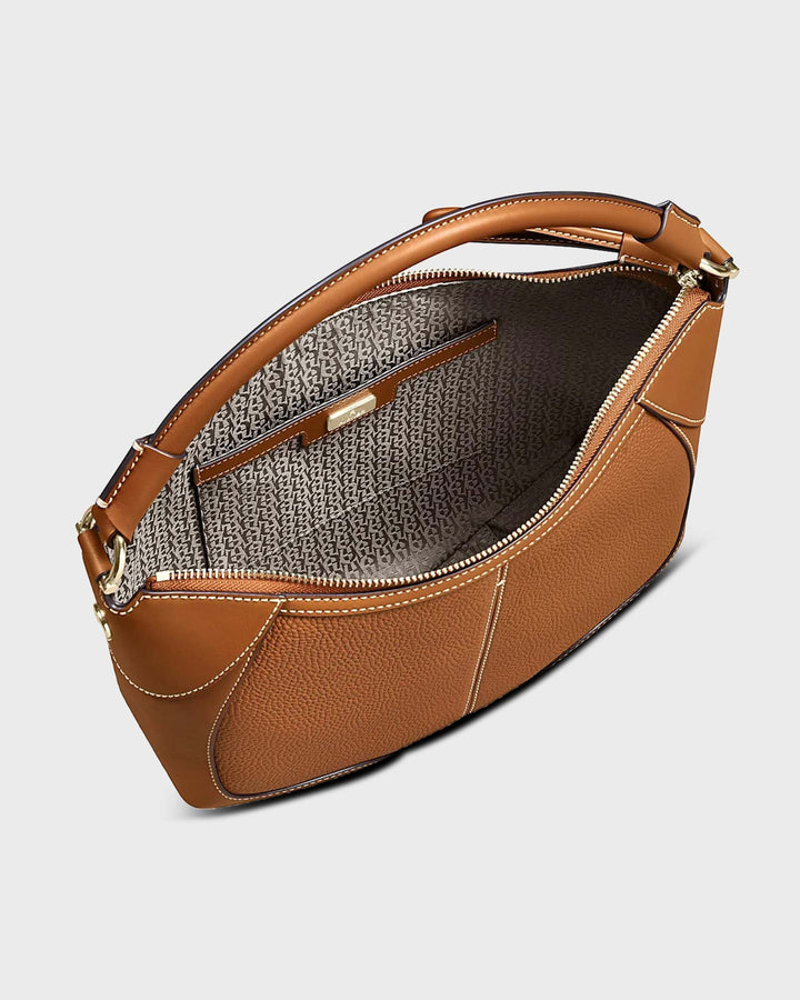 Ambra L Beuteltasche Cognac