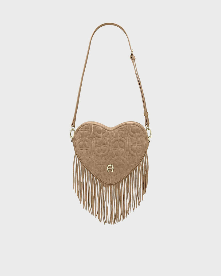 Heart Pouch Oat Beige