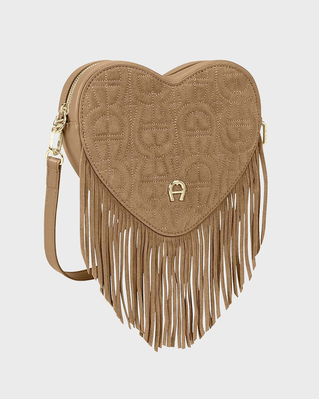 Heart Pouch Oat Beige