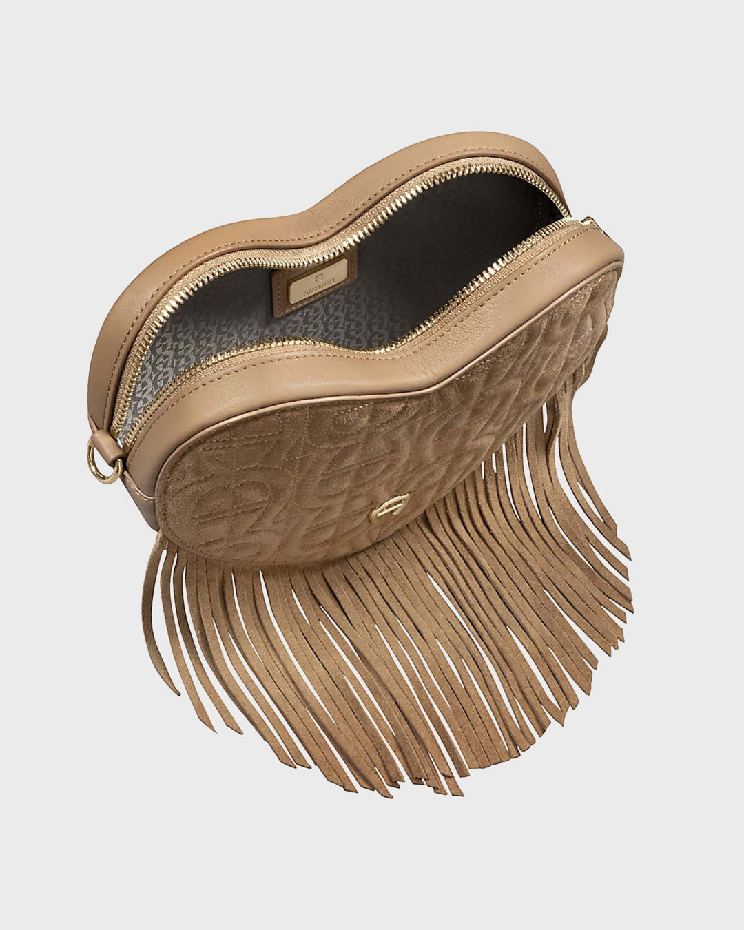 Heart Pouch Oat Beige