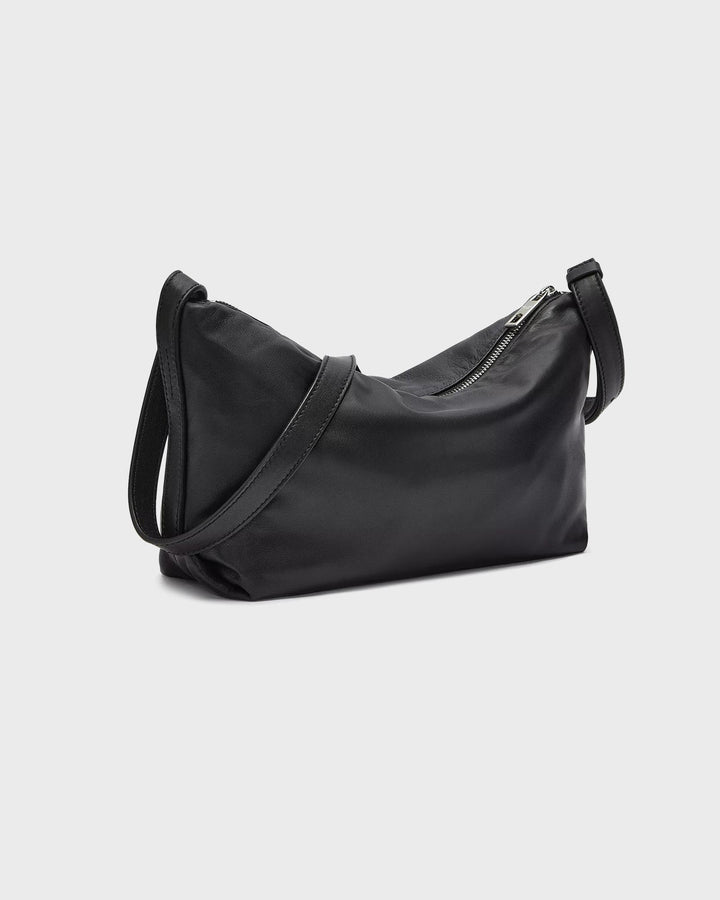 Elvira Sheep Natural Crossbody M Black