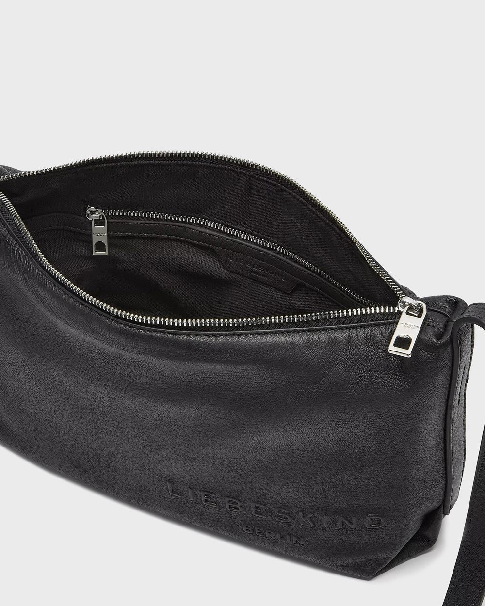 Elvira Sheep Natural Crossbody M Black