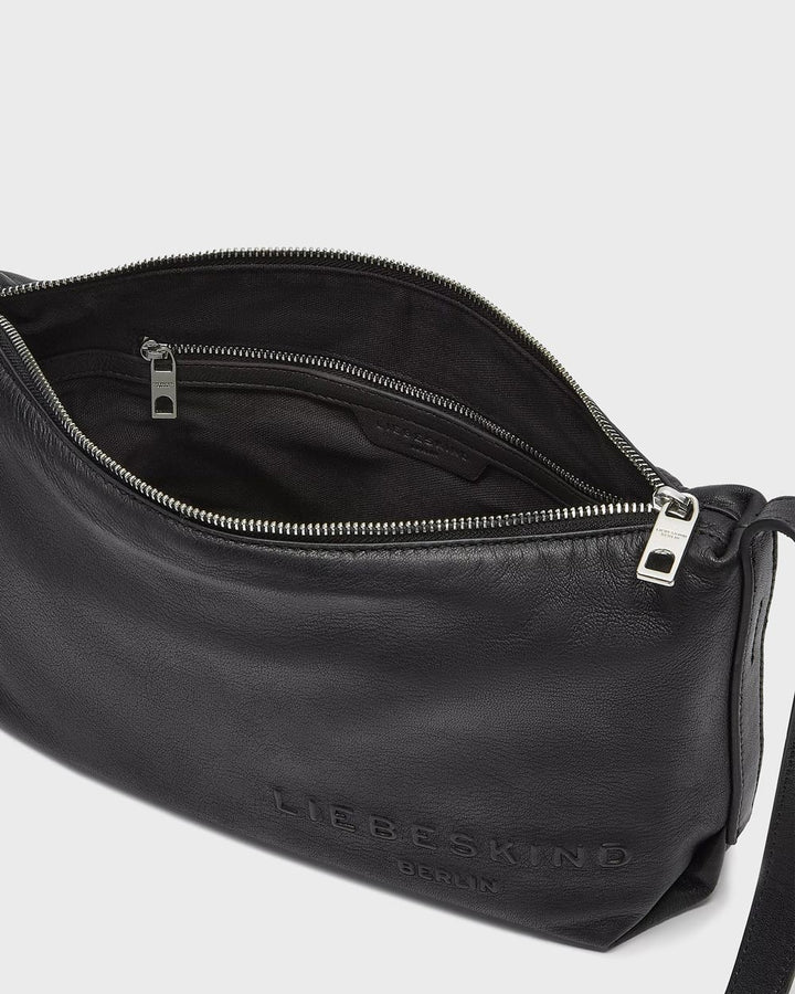 Elvira Sheep Natural Crossbody M Black