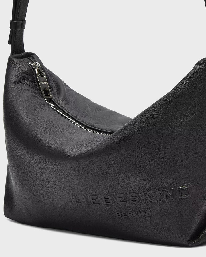 Elvira Sheep Natural Crossbody M Black