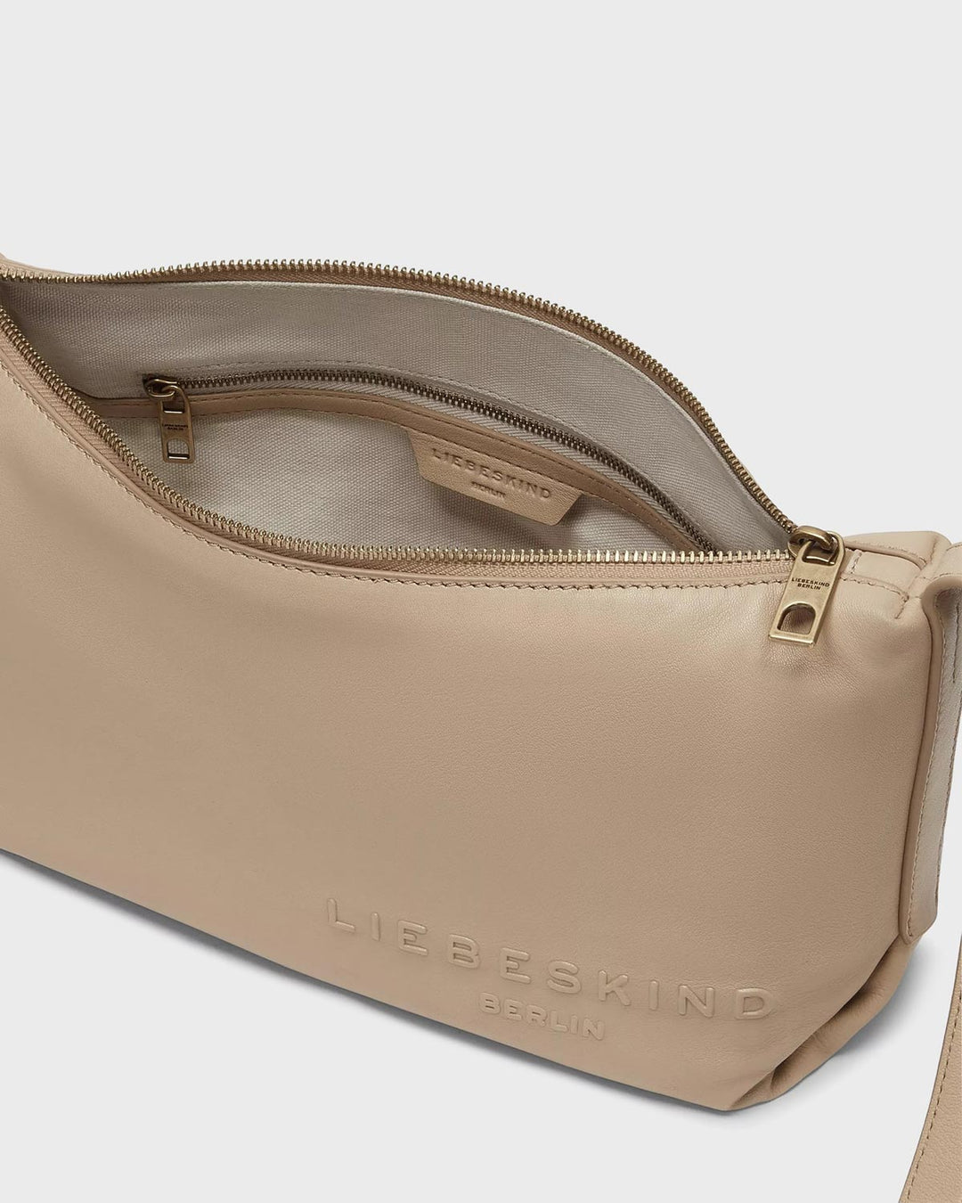 Elvira Sheep Natural Crossbody M Beige