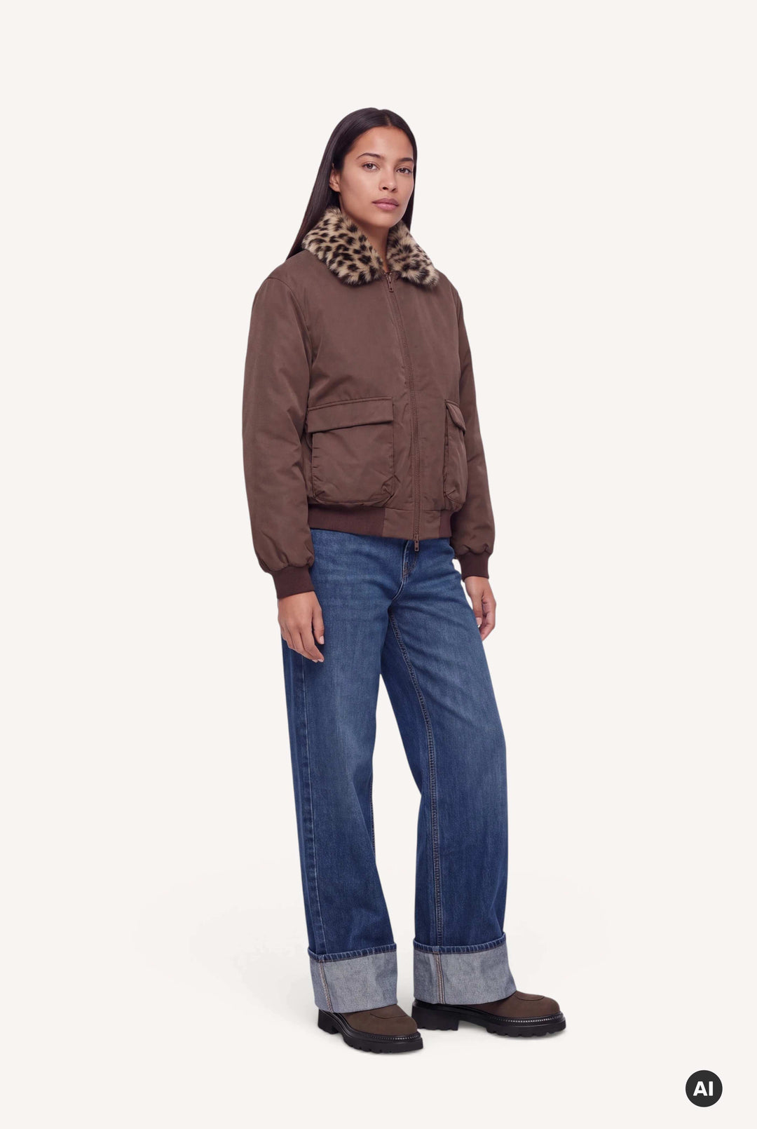 Runa Bomberjacket Dark Brown
