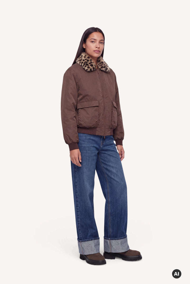 Runa Bomberjacket Dark Brown