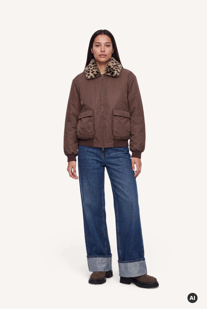 Runa Bomberjacket Dark Brown