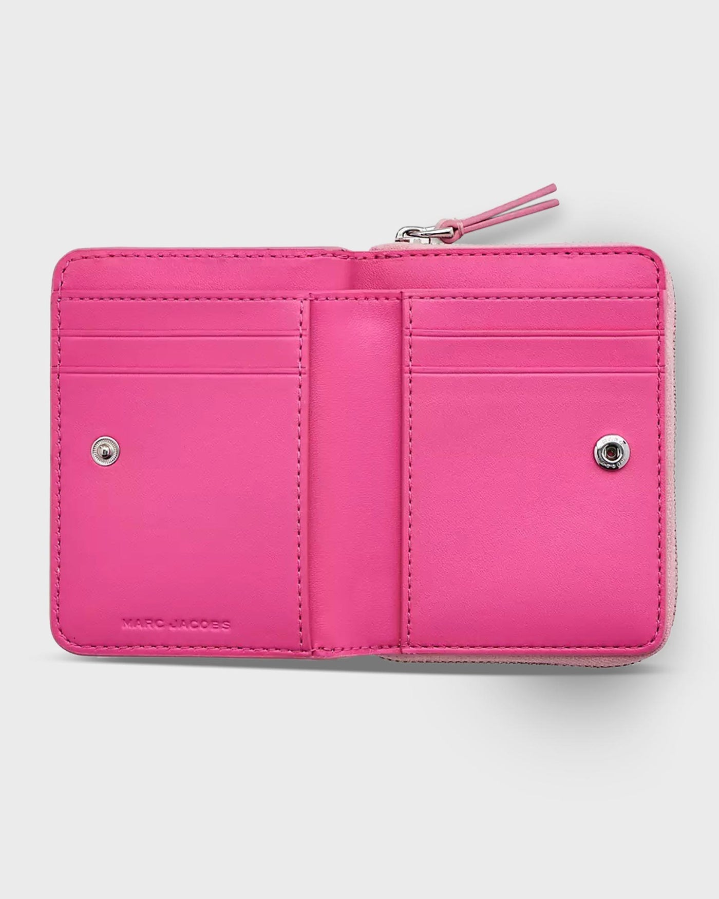 The Leather Mini Compact Wallet Ribbon Pink myMEID