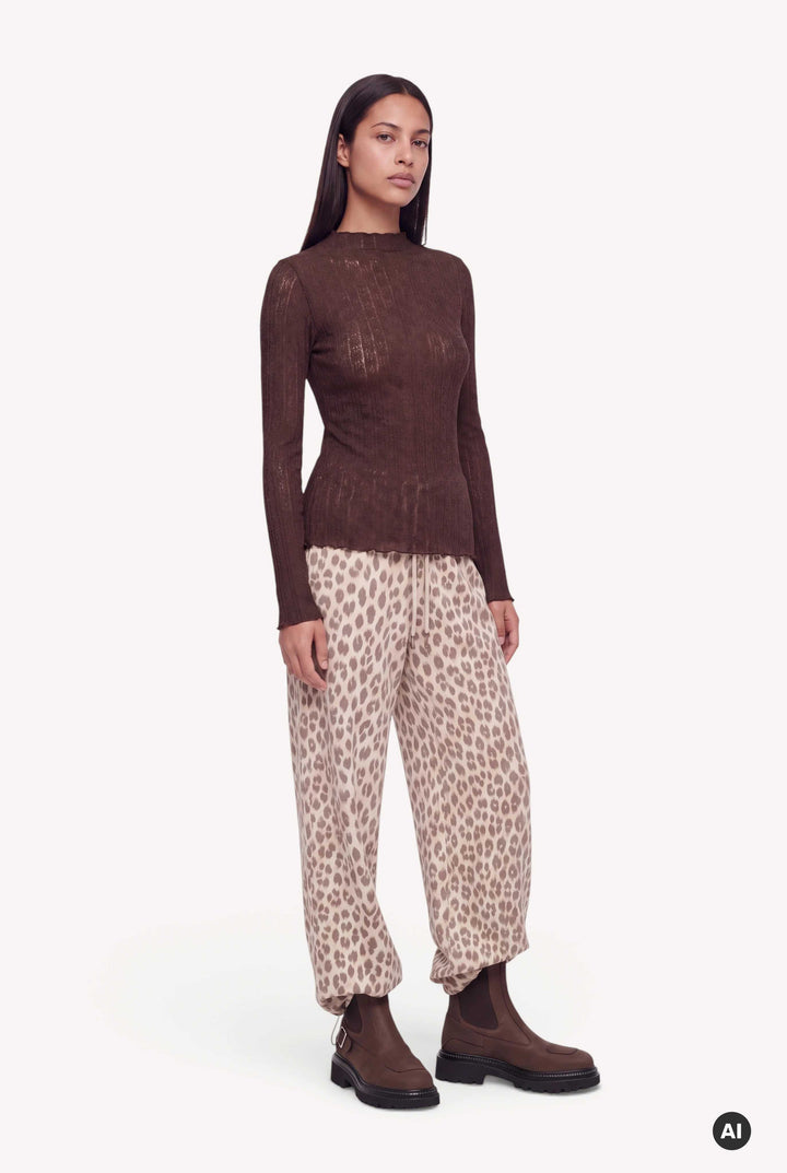 Zahara Lace Longsleeve Dark Brown
