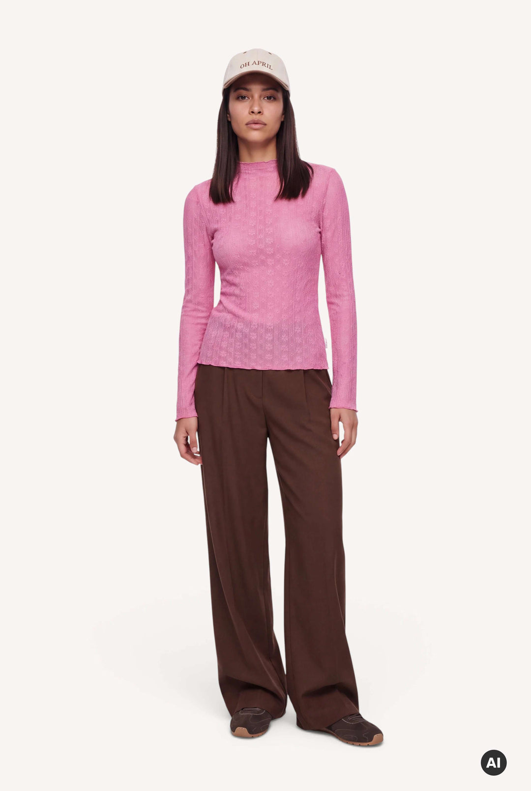 Zahara Lace Longsleeve Pink