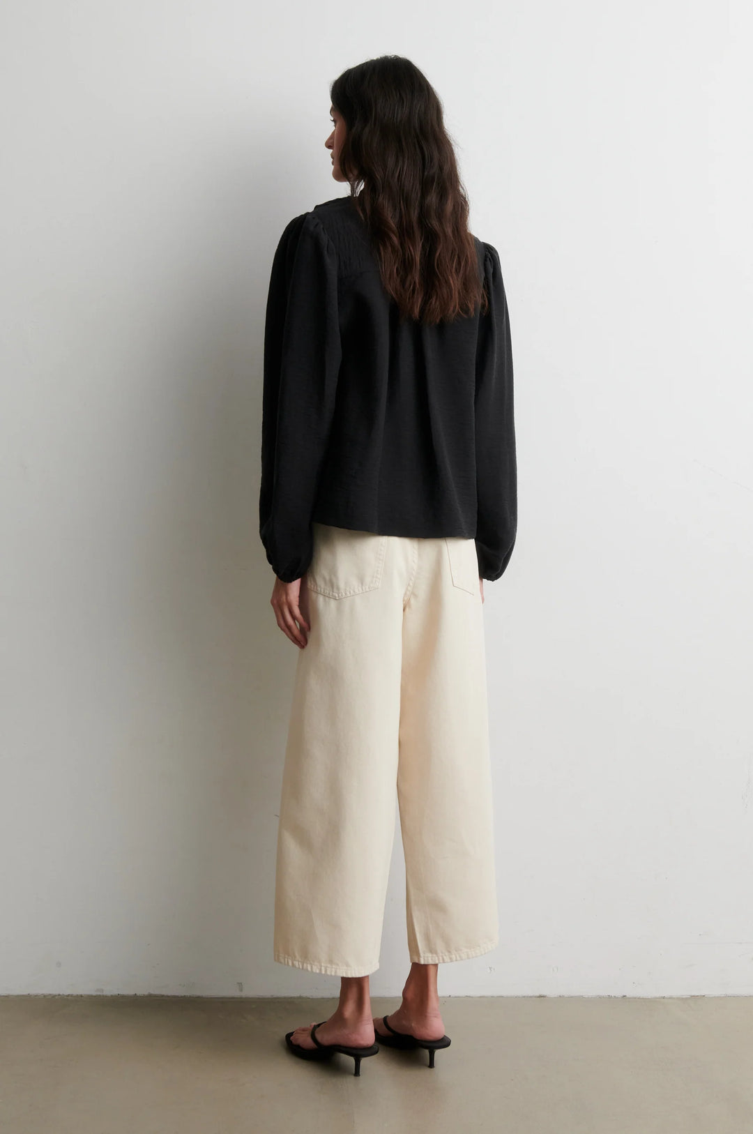 Rayna Frill Blouse Black