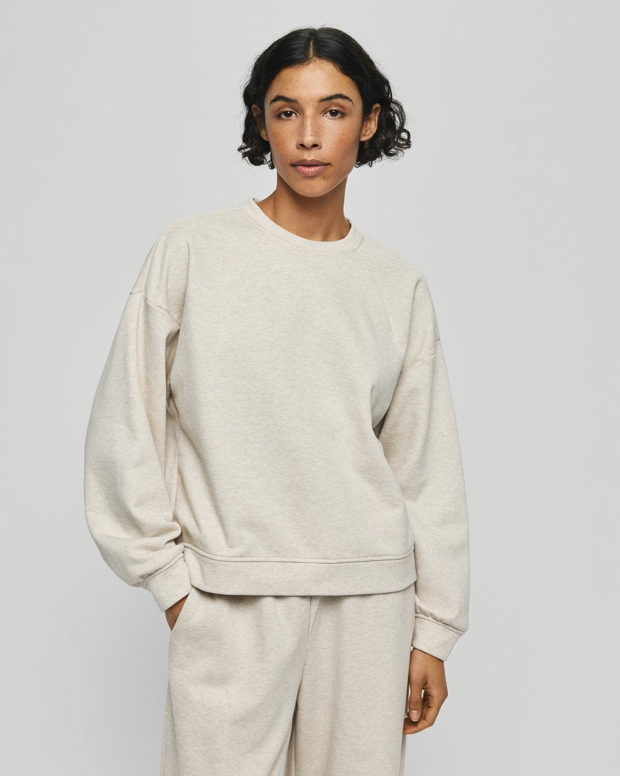 Moss Copenhagen MSCHTaia Briena Sweatshirt Oatmeal Melan