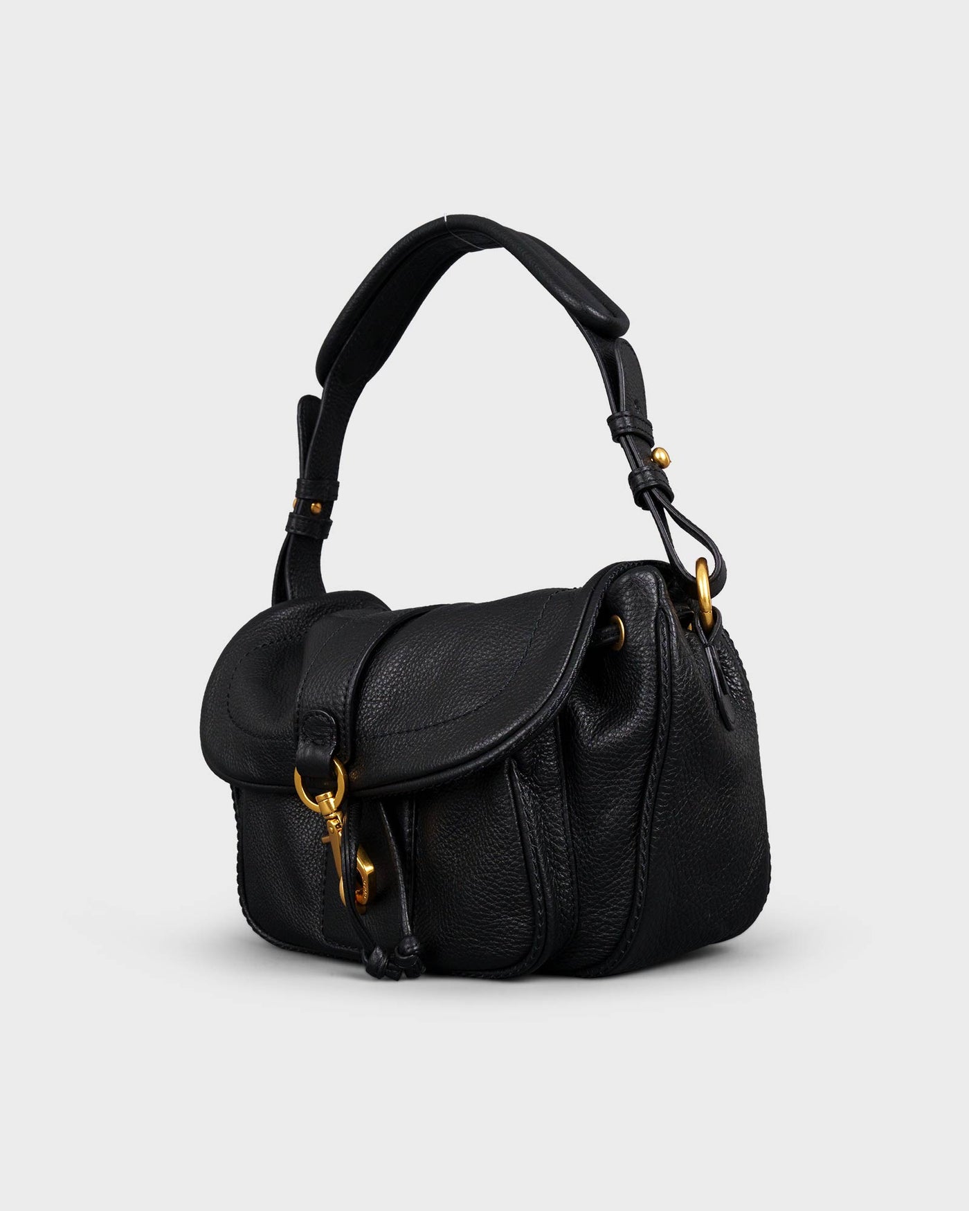 ABRO Tasche Star Saddle Shoulderbag Black Gold myMEID