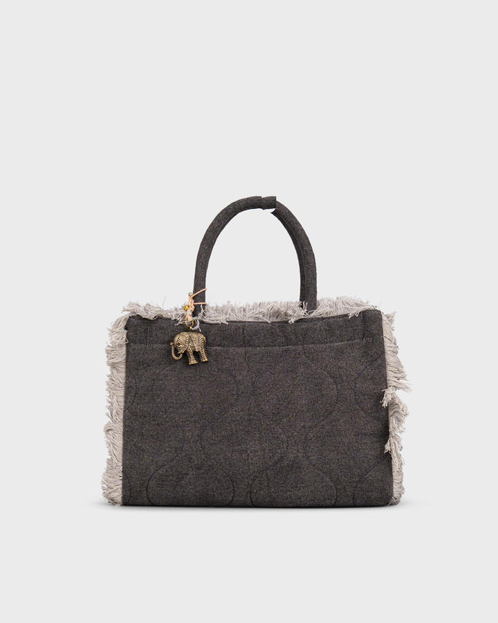 Book Tote small Grey