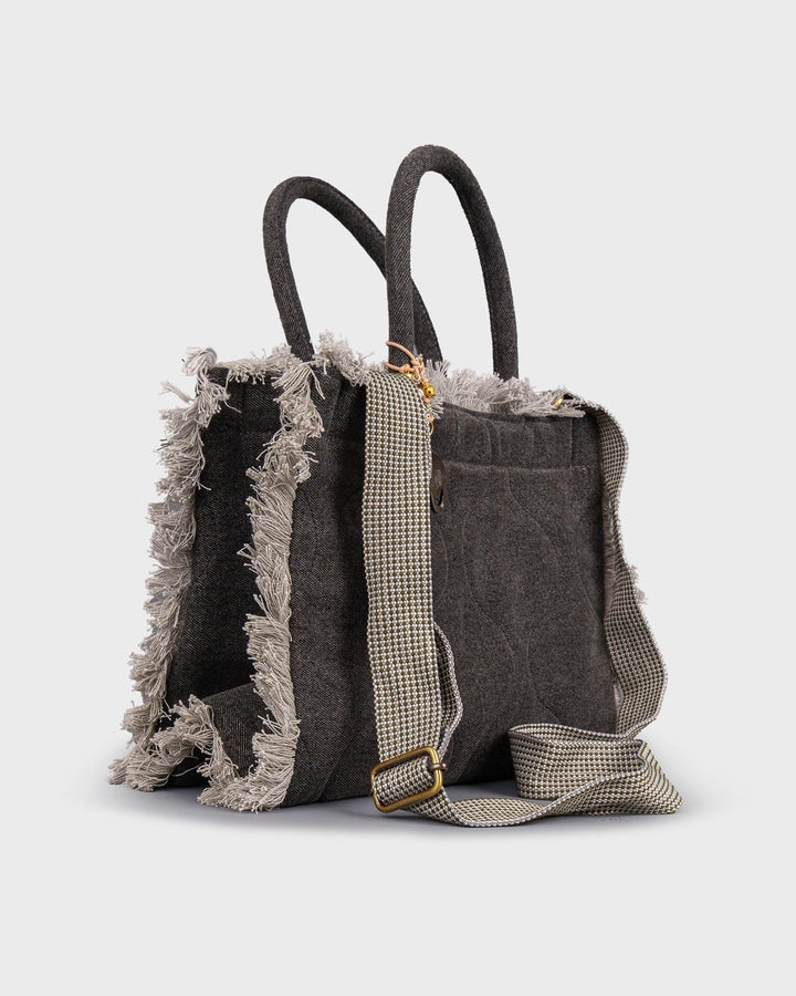 Book Tote small Grey