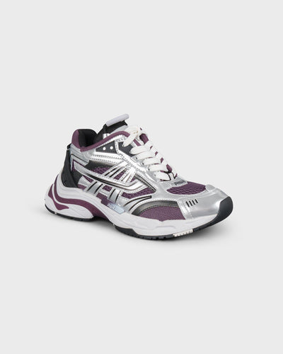 ASH Damen Sneaker Race Silver Black Plum myMEID