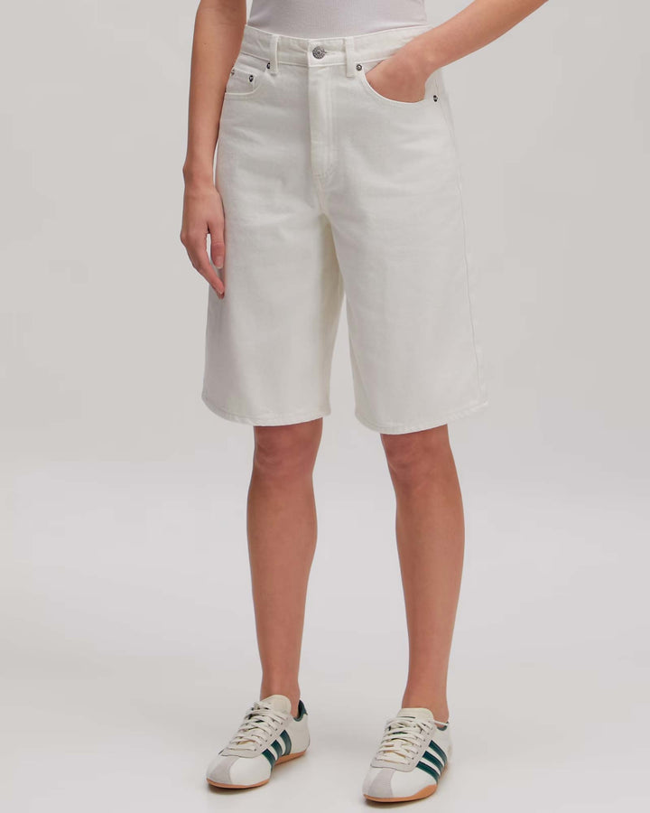 Addison Denim Shorts White
