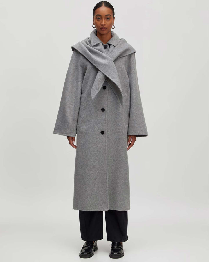 Alea Wool Coat Grey Melange