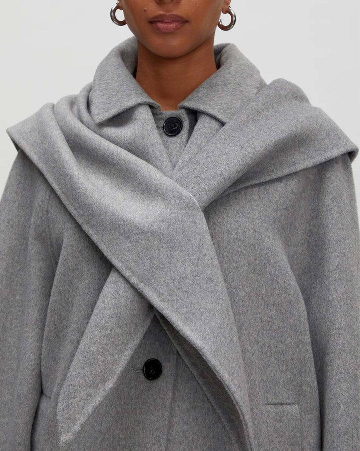 Alea Wool Coat Grey Melange