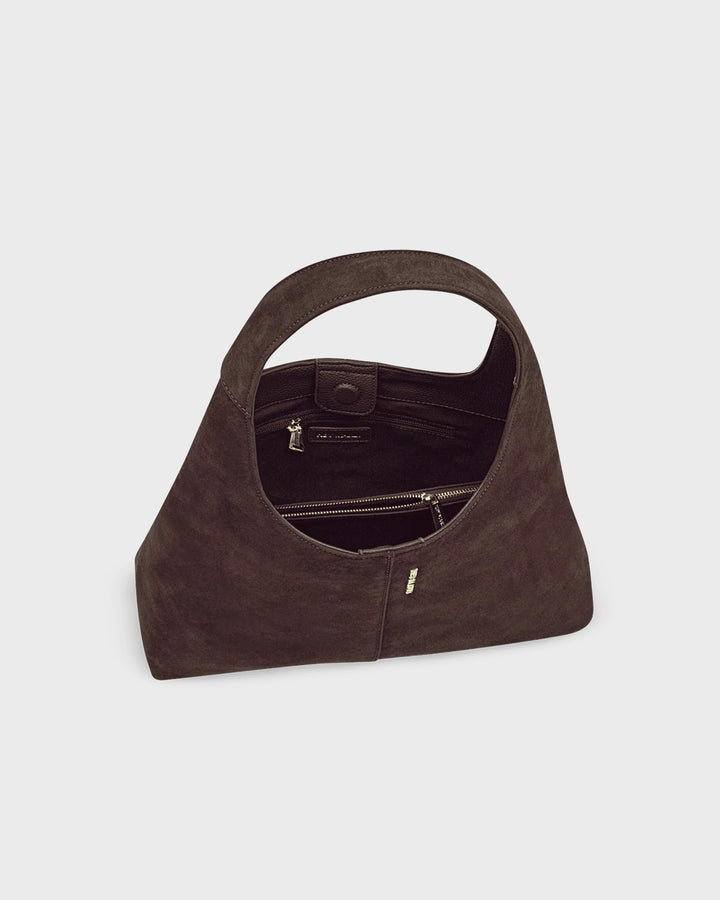 HEY MARLY Handtasche Alltime Lover Suede M Coffee – Bild 3