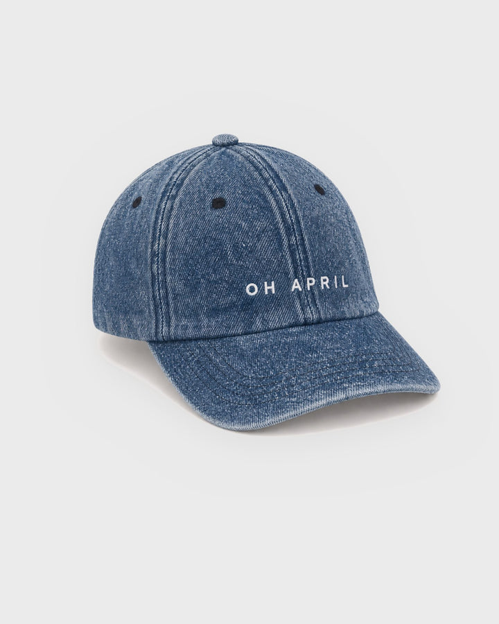 OH APRIL Cap Almira Denim Cap Denim Mid Blue