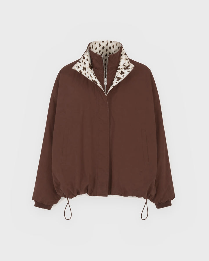 OH APRIL Jacke Amine Reversible Jacket Dark Brown/Cow