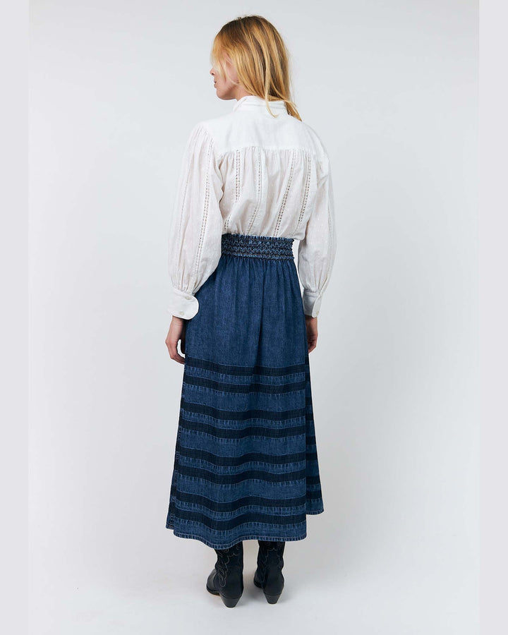 AmondLL Maxi Skirt Blue