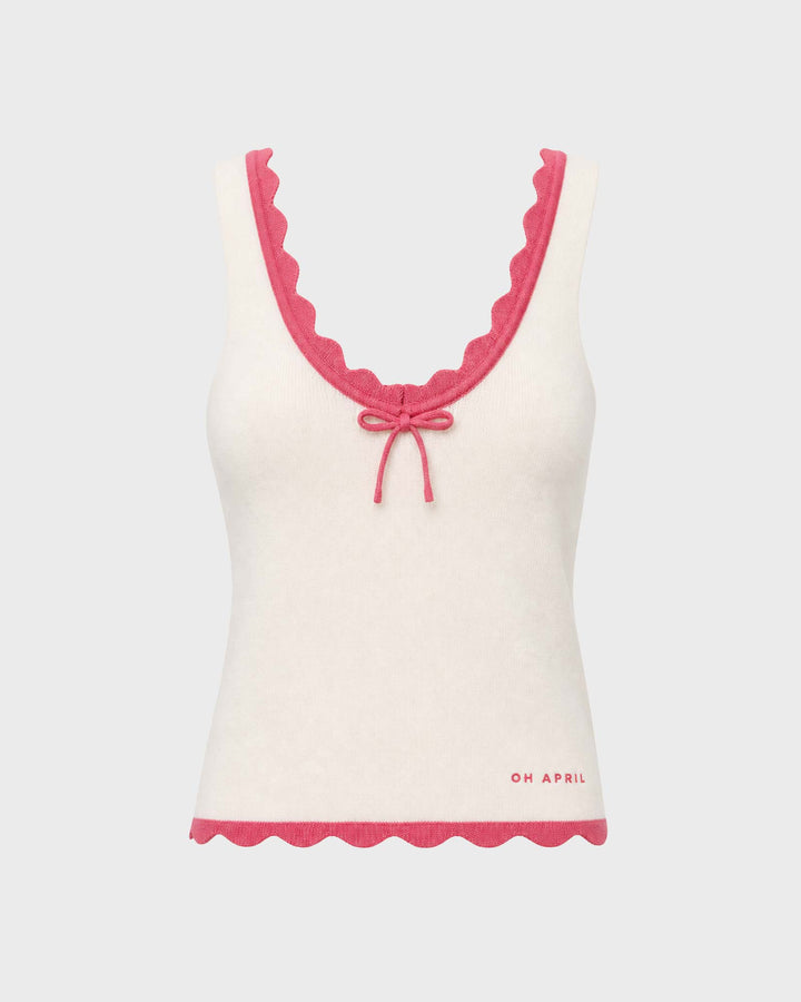 Anele Knit Top White