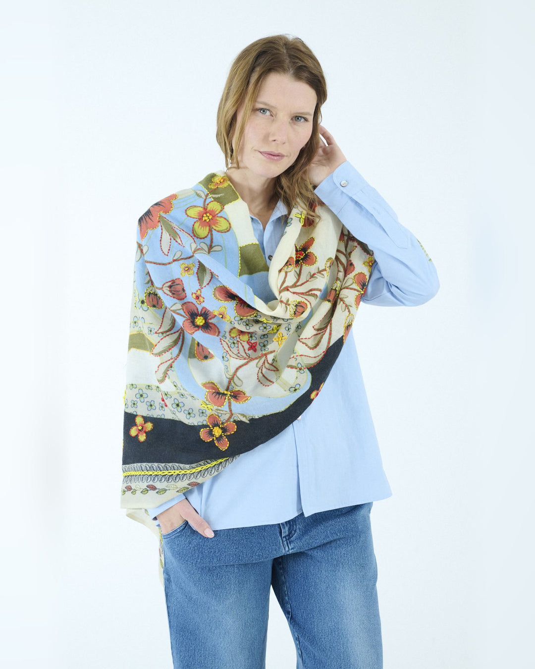STORIATIPIC Scarf Ariane Bleu – Bild 2
