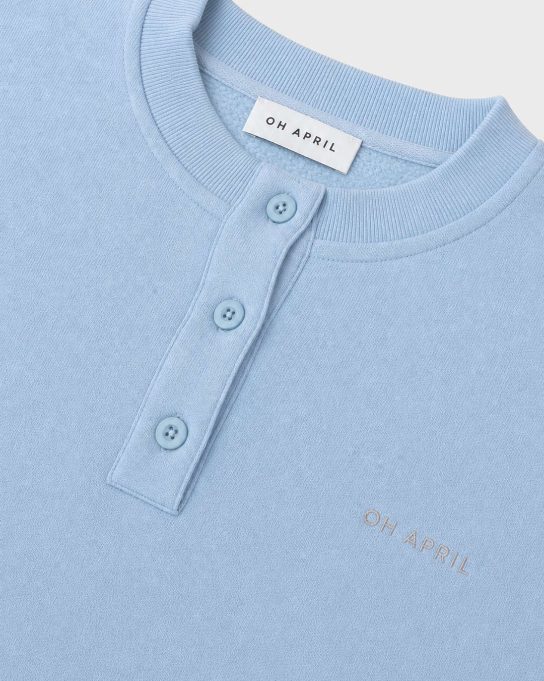 OH APRIL Sweatshirt Aven Boxy Sweater Sky Blue – Bild 3