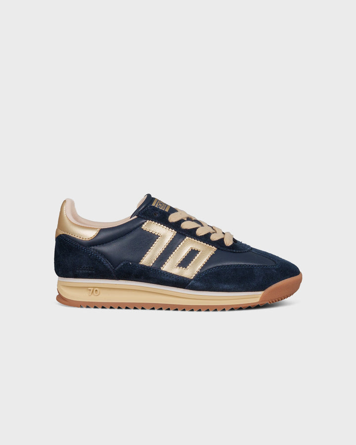 BACK70 Jogger Spongy Nappa Navy/Gold