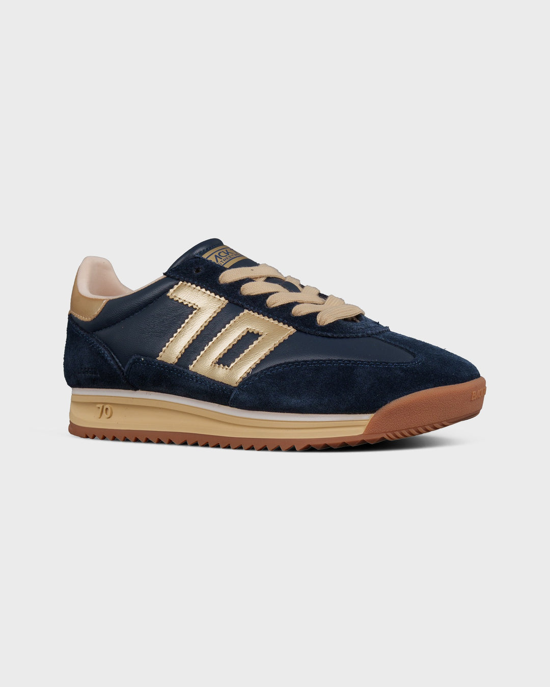 BACK70 Jogger Spongy Nappa Navy/Gold