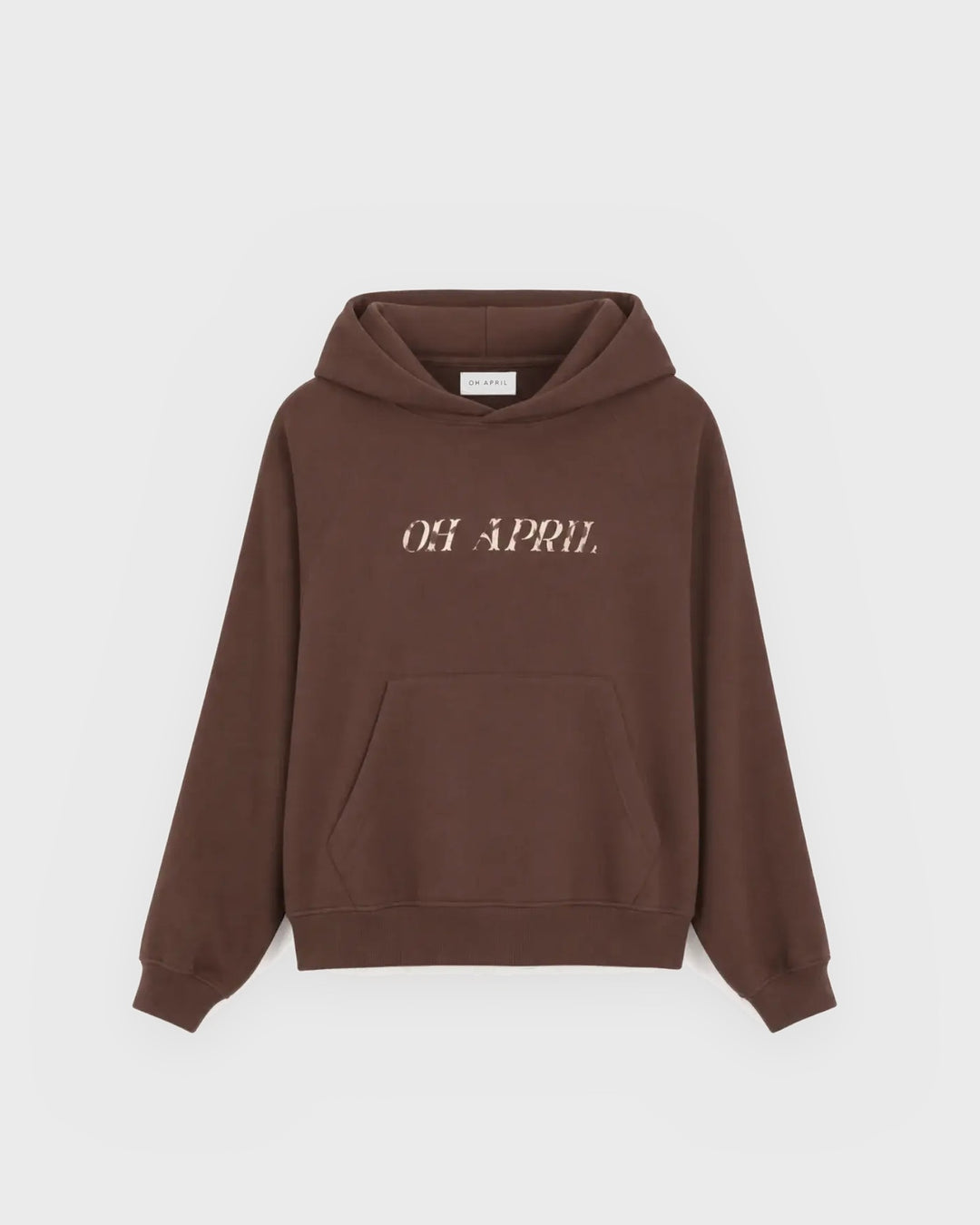OH APRIL Hoodie BF Hoodie Raglan Cow Dark Brown