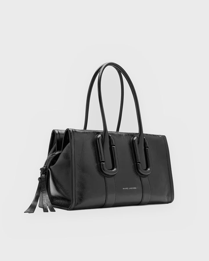 Marc Jacobs Handtasche Babe City Tote Crinkle Leather Black – Bild 3