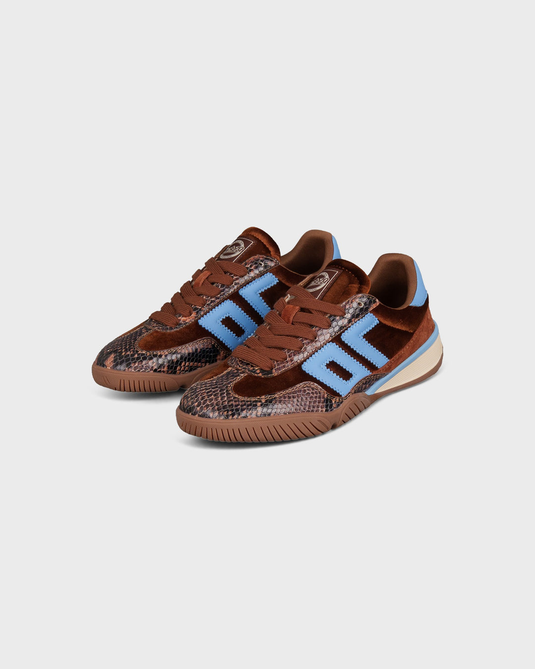 Back70 Schuhe Back70 Fireball Velvet Cuoio/Sky – Bild 3