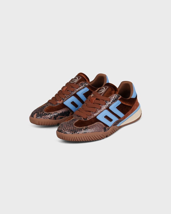 Back70 Schuhe Back70 Fireball Velvet Cuoio/Sky – Bild 3
