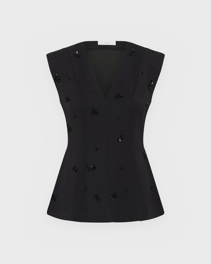 InWear Top Bayaiw Vincent Top Black Sequinsflower