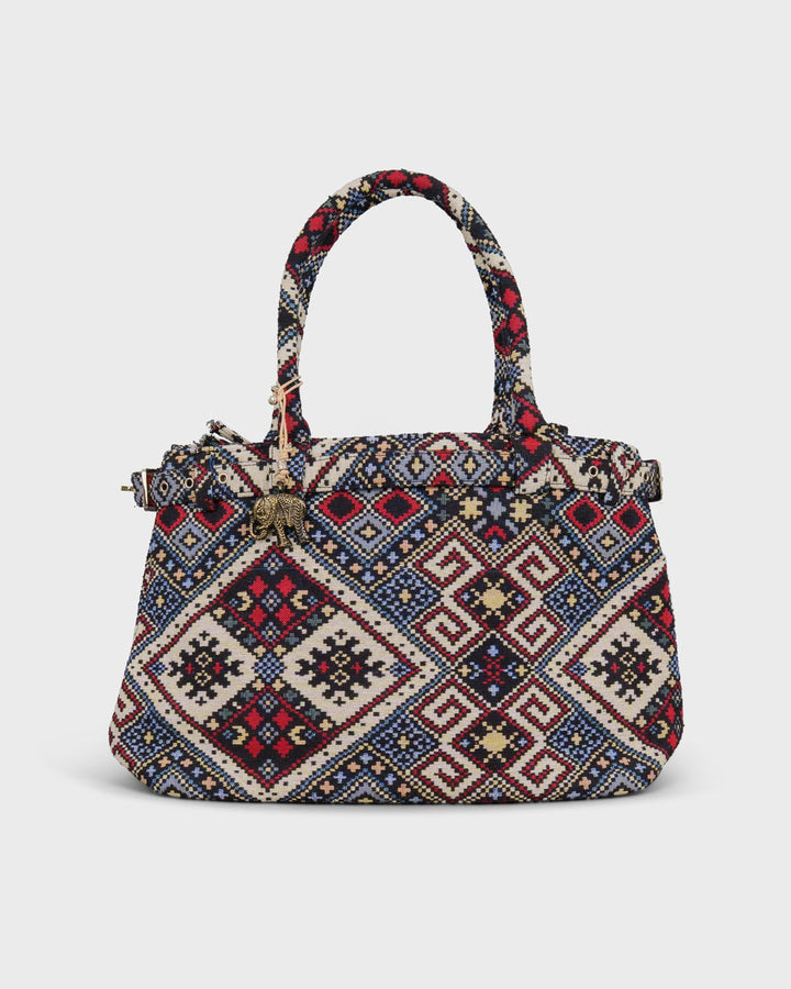 Belt Tote Large Jaquard Multi